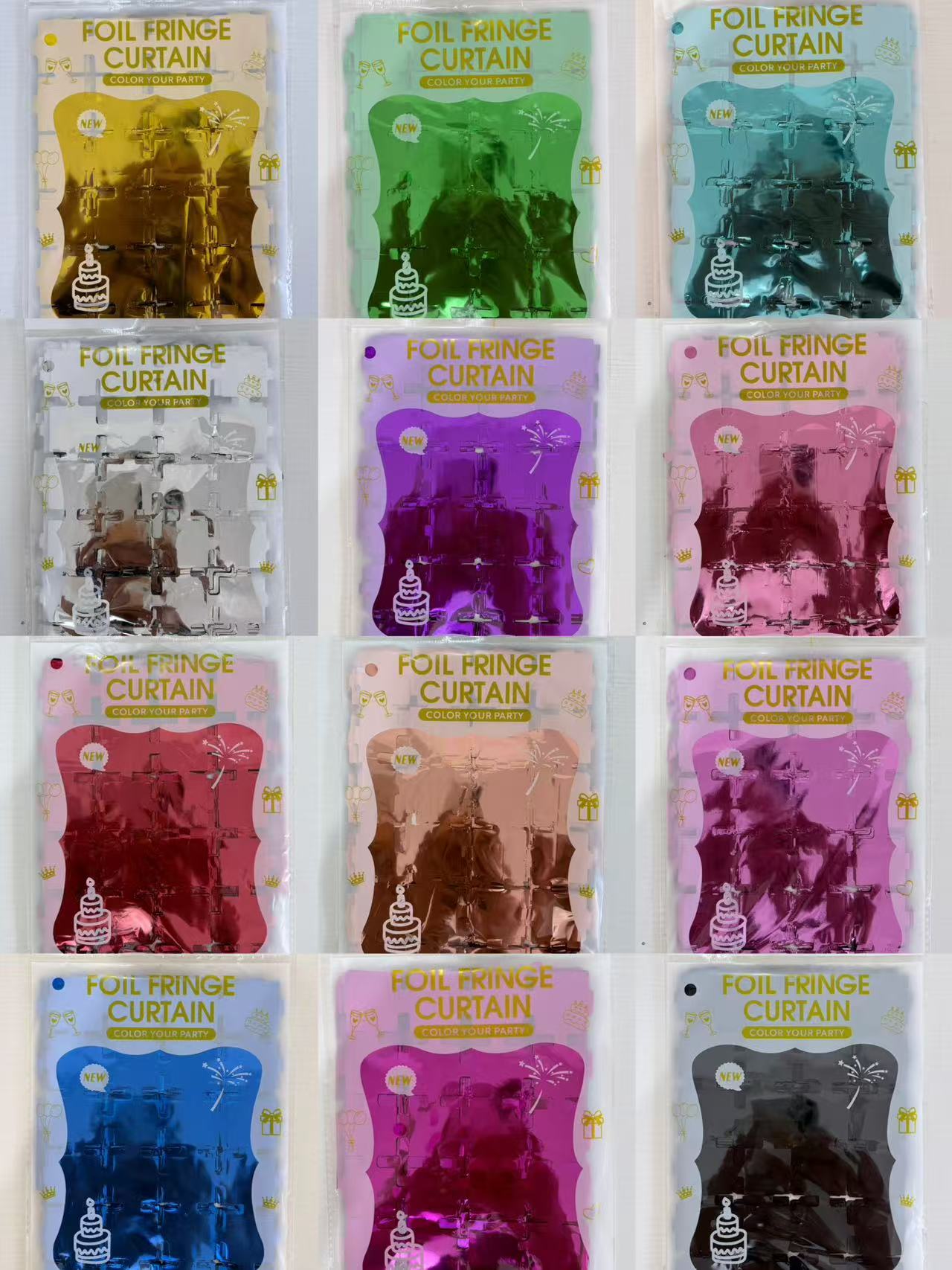 Premium foil curtain colors